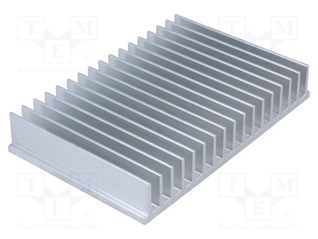 Radiators 150x100x25mm, aluminijs, sudraba krāsa