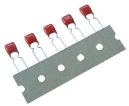 82nF/63VDC, 40VAC, ±5%, plēves, poliestrers kondensators, 5mm, 3.5x12.5x7.5, Pilkor