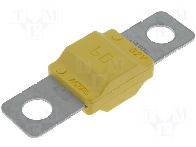 60A, 32V, 40x12x8.2mm, drošinātājs