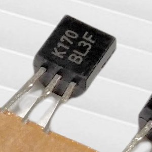 2SK170BL Tranzistors N-JFET, -40V, Idss=(6...12mA), Vgs-(-0.2...-1.5V), 0.4W, TO-92