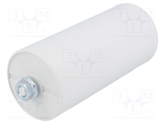 65.0/450VAC, ±10%, elektromotoru kondensators, klemes 6.3mm, 10000h, Ø55x119mm