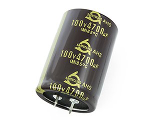 4700/100V, 85C, Ø35x60mm, ±20%, 2000h, kondensators elektrolitiskais, ar lokaniem izvadiem, SamYoung, Audio, Series AHS