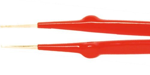 Pincete L=160mm, nerūsējošais tērauds, izolētie rokturi, taisnās beigas