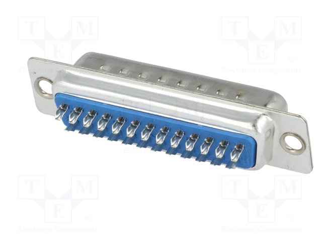 25PIN D-SUB, štekers, gold, solder type