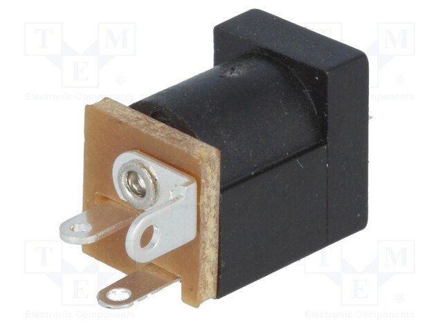 2.5*5.5mm, ligzda, vadam, on/off, 5A/12VDC, vertikala, CLIFF