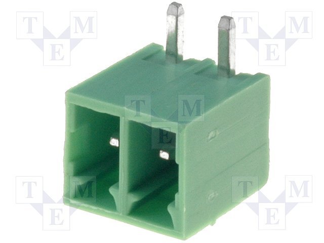 Terminal blocks PCB, štekers, 2pin, 3.50mm, 7A, leņķisks