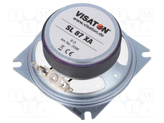 Skaļrunis 20W, 8R, 350÷5800Hz, 94dB, 83x83x37mm, mitrumizturīgs