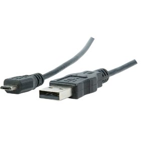 MicroUSB-B štekers/USB A štekers, vads, 1.8m