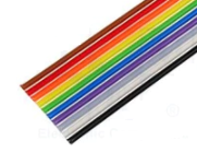 Lentes vads, 10 dzislas, 28AWG, 1.27mm, 300V, CU, -20...80°C, daudzkrāsu