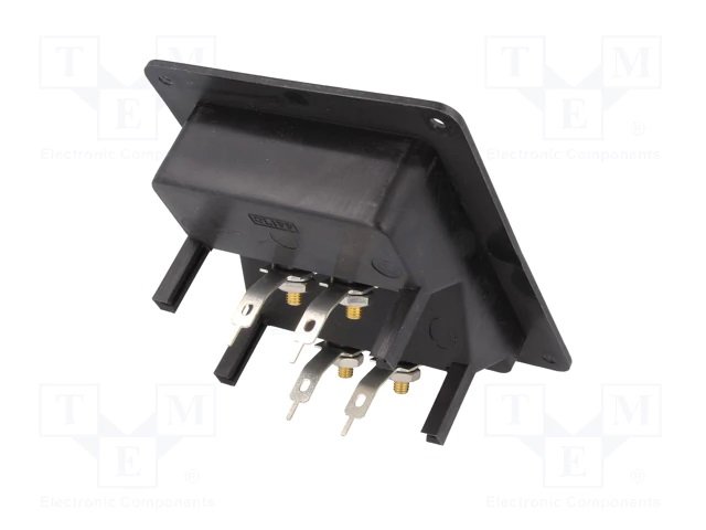 Termināls tumbam, 4 konektori, skruvejamas, 121x93mm, lodējamas