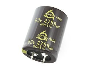 4700/63V, 85C, Ø30x40mm, ±20%, 2000h, kondensators elektrolitiskais, Snap-inSamYoung, Audio, Series AHS