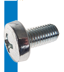 Skrūve M2.0*5mm, Phillips, PH1, tērauds, cilindriisko galviņa, cinkots