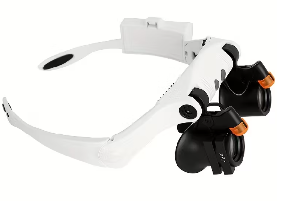 Brilles radiotehniskie 3x - 25x, ar LED apgaismošanu 2x1.5V, AAA