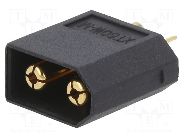 2Pin, XT60, "papa", 500V, 40A, 12AWG, IP40,  lodejama vadam