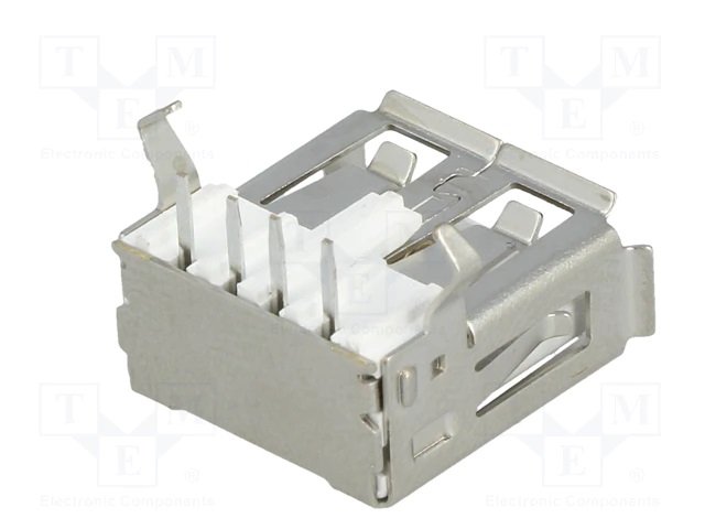 USB A(2.0) ligzda uz šasijai, THT