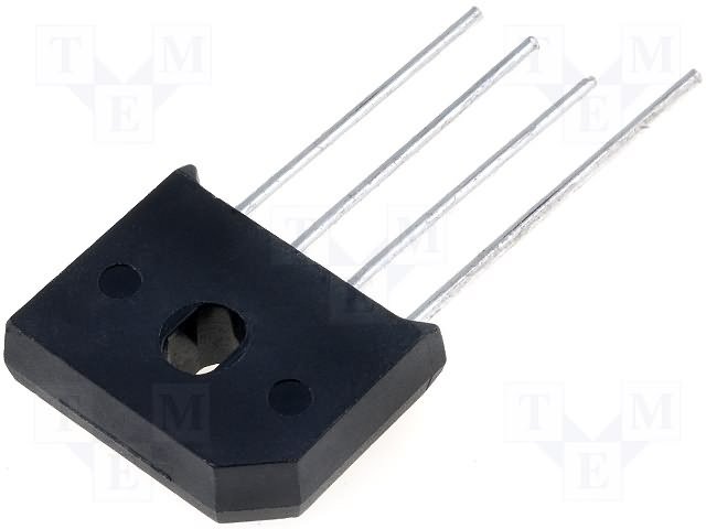 RS602 Tiltiņš 100V, 6A, 23.7x19.8x7mm, plakans, vertikāls => B100C6000A