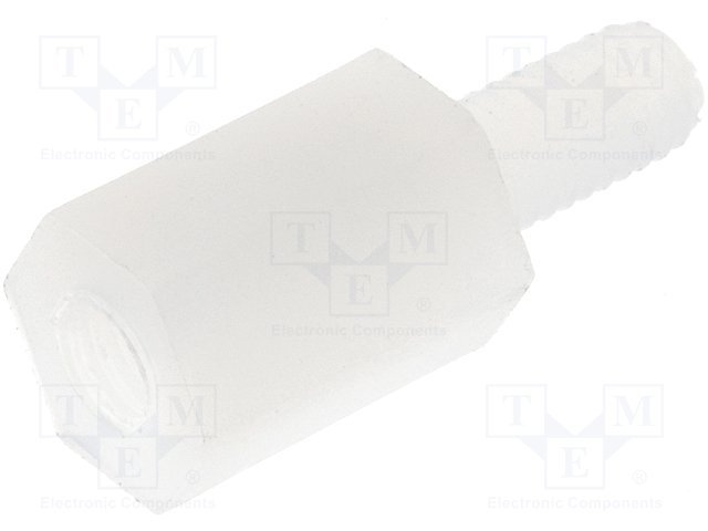 Distancers plastmasas L=8mm, M3 iekšeja vitne- M3 areja vitne