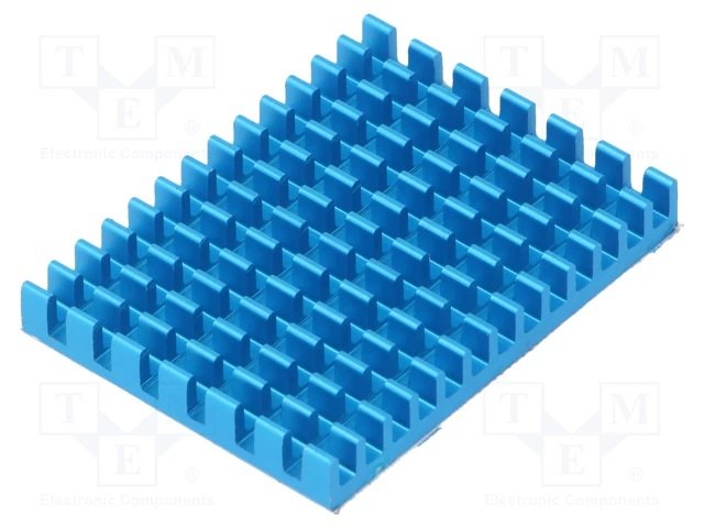 Radiators 30x40x5mm, aluminijs, zila krasa, ar termopadi