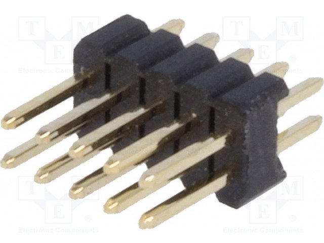 1.27mm 2x5pin štekers, starprindu solis 1.27mm