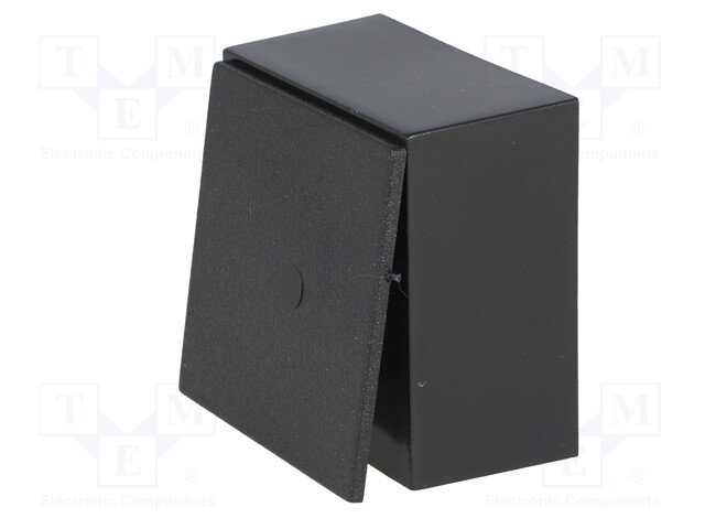 Plastmasas korpuss, 41.8x41.8x21.5mm, ABS, melnā krasa