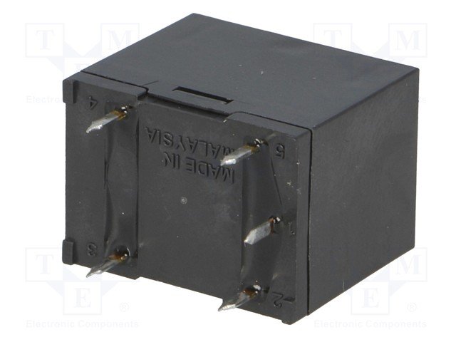 Relejs DC5V, SPDT, 10A/250VAC, 8A/30VDC, 63Ω(79,4mA), viens kontakts uz pārslēgšanu, 22.5x16.5x19mm, OMRON