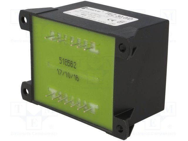Transformators 220V=>15V, 2000mA, 30VA, 63x53x56.5mm