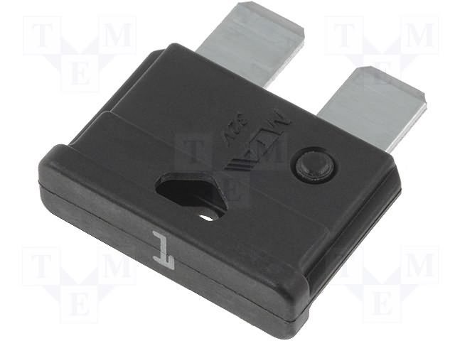 Drošinātājs auto standarta 1A, 32V, 19 x 18.8 x 5.1mm
