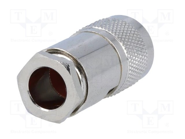 N konektors štekers uz RG213 kabelim, 50Ω, lodējams