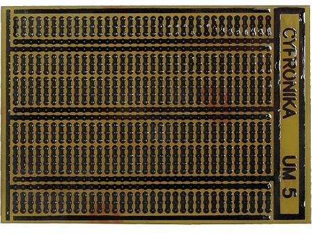 Maketēšanas plate 74x104mm ar 884 caurumiem, stikltekstolits, 1.5mm