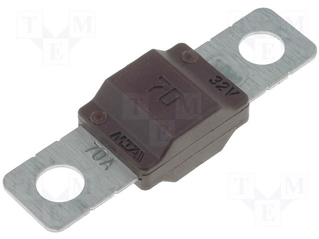 70A, 32V, 40x12x8.2mm, drošinātājs