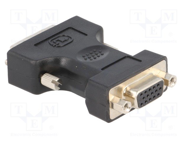 DVI štekers uz VGA ligzda, savienotājs