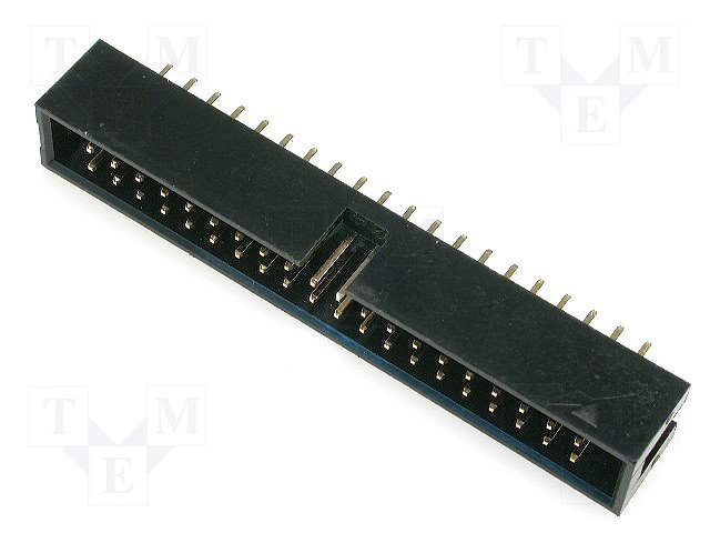 40pin(2x20), IDC, "papa/THT", solis=2.54x2.54mm, taisns