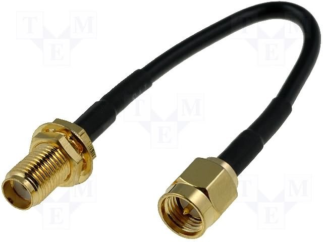 SMA štekers RP-SMA/SMA ligzda, vads 0.15m