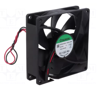 92x92x25mm, DC24V, ritgultnis, 82.0m3/h, 34dBA, 3000prm, 2.09W, Ventilators