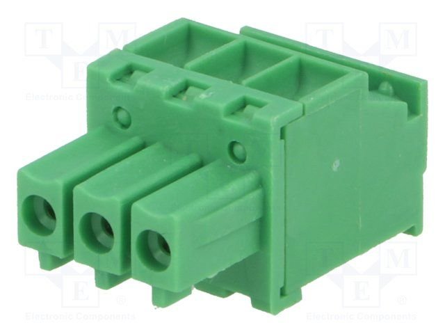 Terminal blocks vadam, ligzda, 3pin, 3.50mm, 0.5÷1.5mm2, leņķisks, 7A