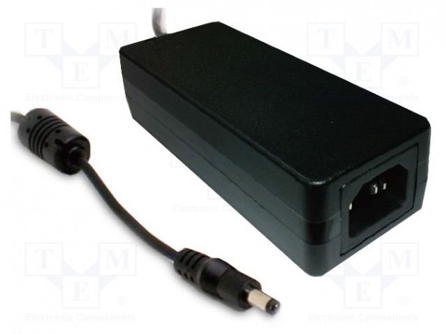 Barošanas bloks 220V=>24V, 1.67A, 5.5/2.1, 40W, 125x50x31.5mm, bez barošanas vada, 0.276kg