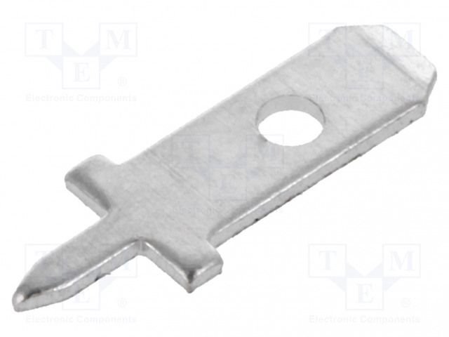 2.8x0.5mm, spraudnis, THT, atvērts, taisns