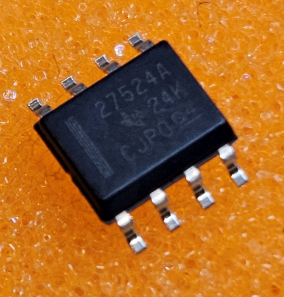 UCC27524AD SMD Mikroshēma, driver,  low-side, gate driver, -5...5A; Ch: 2, 4.5...18VDC, SO8