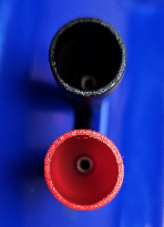 Testera adtas komplekts 2gab., asais gals, diametrs 1.5mm, ligzdas izmērs 2mm, sarkans+melns, L=80mm