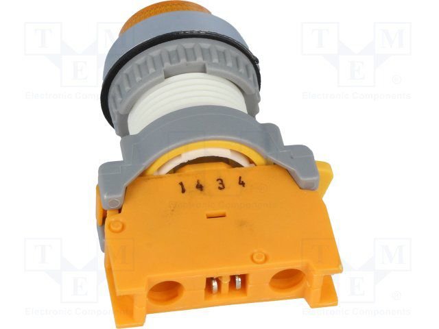 Indikāciju lampiņa uz paneļa, BA9S, sarkana, 22mm, IP65, lampiņa ir pasūtāma atsevišķi