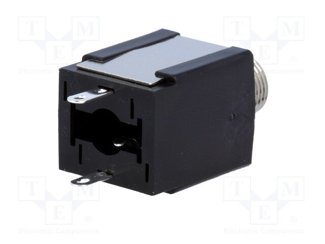 6.35mm ligzda, stereo, plastmasas, vadam, skrūvejamas šasijai M9, NINIGI