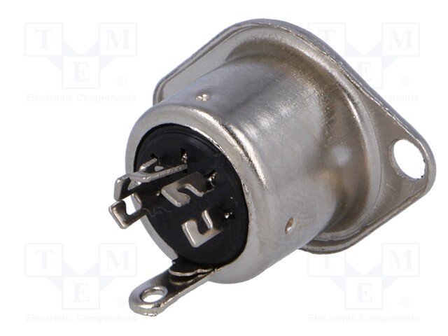 5DIN ligzda, šasijai, 180grad.