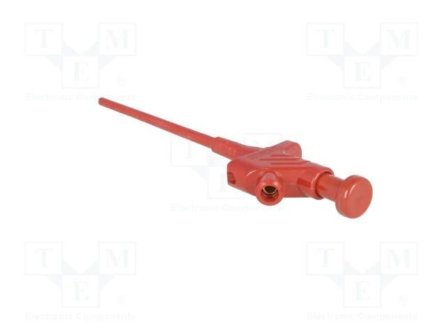 Testera kleps 60VDC, L=158mm, 4rmm ligzda, sarkana krasa