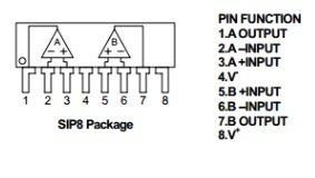 NJM2068L Mikroshēma, SIP8