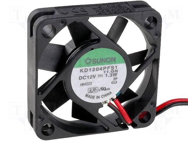 40x40x10mm, DC12V, slīdgultnis, 11.99m3/st., 23dBA, 6100RPM,  0.96W, Ventilators