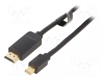 MiniDISPLAYPORT štekers/HDMI štekers, vads, V1.4, 1.5m, VENTION