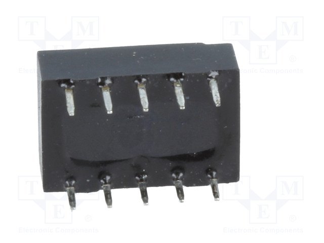 Relejs DC5V, DPDT, 2x0.5A/125VAC, 2x1A/30VDC, 178Ω(28mA), divi kontakti uz pārslēgšanu, bistabilas/polarizetais, 9x14x5mm, ZETTLER