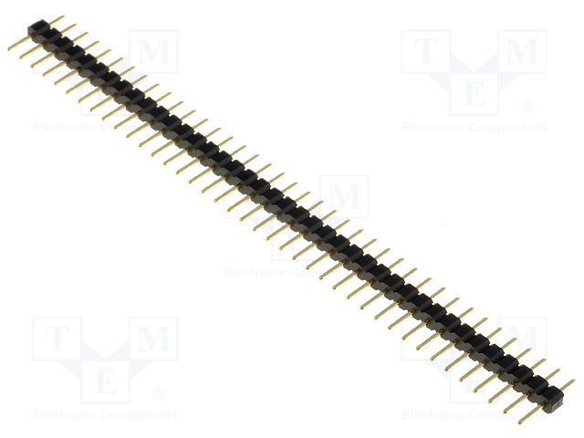 2.0mm, 1x40pin, štekers, THT, taisns