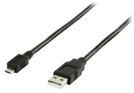 MicroUSB-B štekers/USB A štekers, vads, 3m