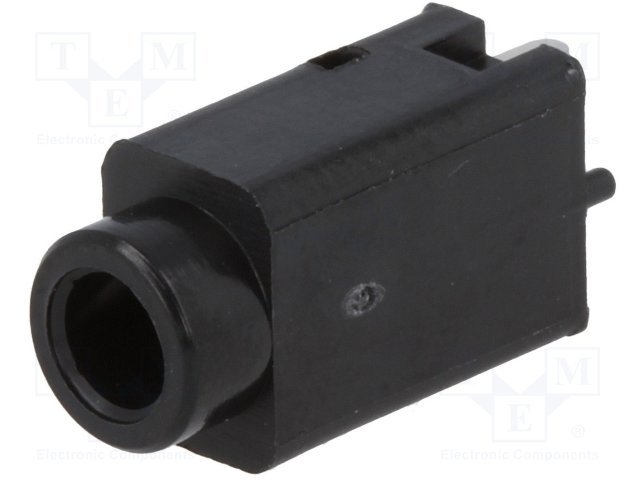 3.5mm ligzda, stereo, plastmasas, THT, vertikālā, LUMBERG